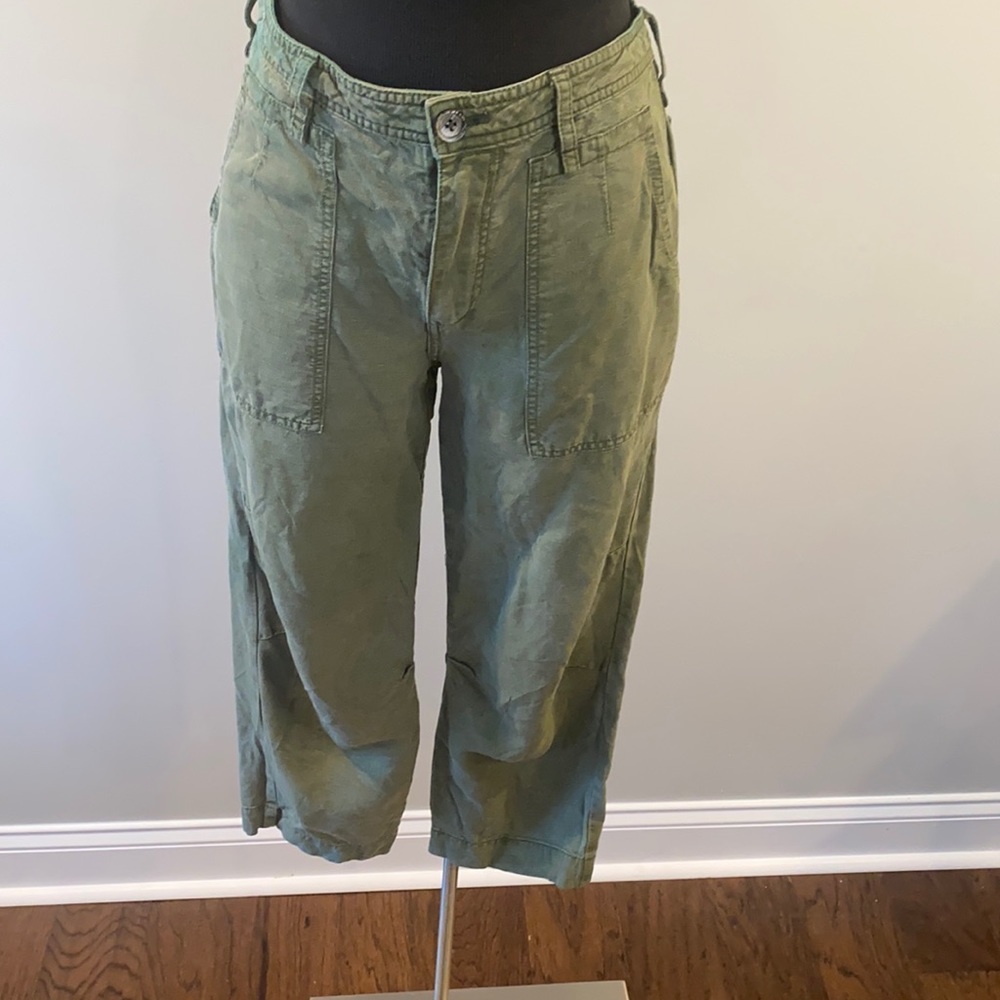 Army Green Cargo Capri